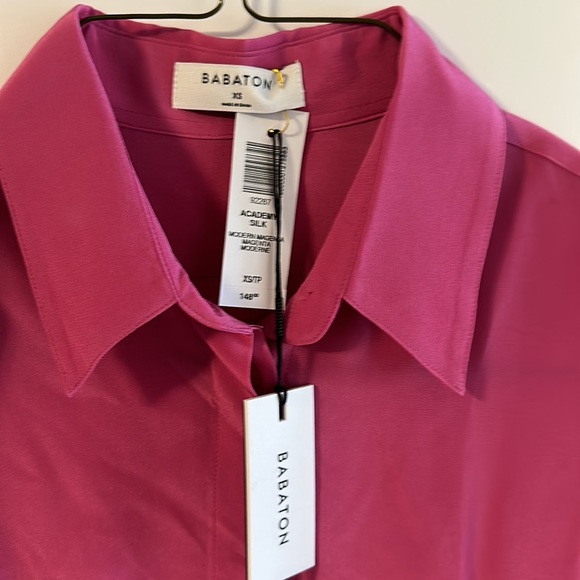 Babaton pink academy silk blouse - Picture 3 of 3